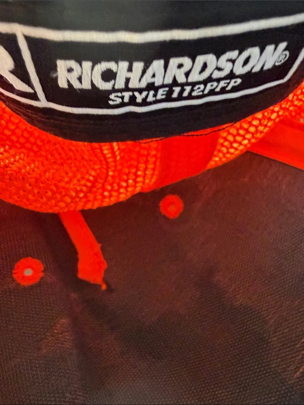 Kids Orange Camo Trucker Hat